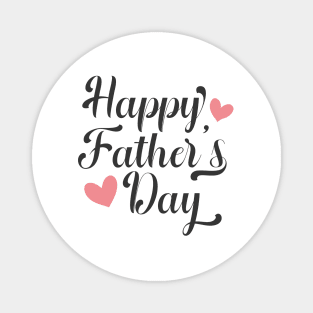 Simple Happy Father's Day Calligraphy Magnet